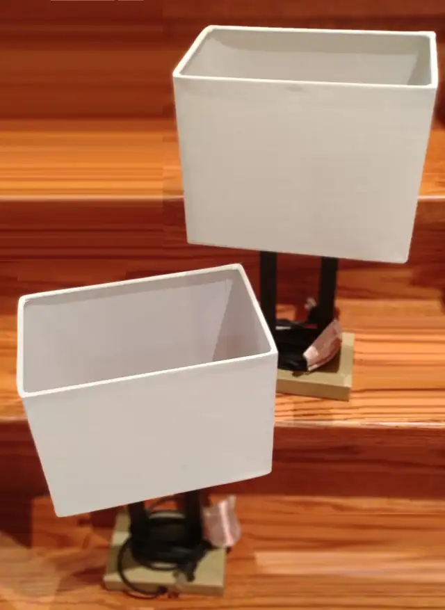 Home Trends TABLE LAMPS (2x) - Beech Birch Black - Only $30! in Indoor Lighting & Fans in Mississauga / Peel Region - Image 6