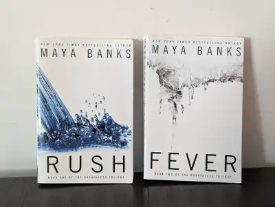 Softcover novels. Take both for $3 cash, or one for $2 cash. These measure about 8.25 x 5.5 x 1 inch...