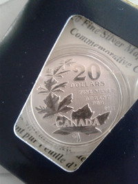 $20. 2011 CANADIAN COMMERATIVE SILVER COIN