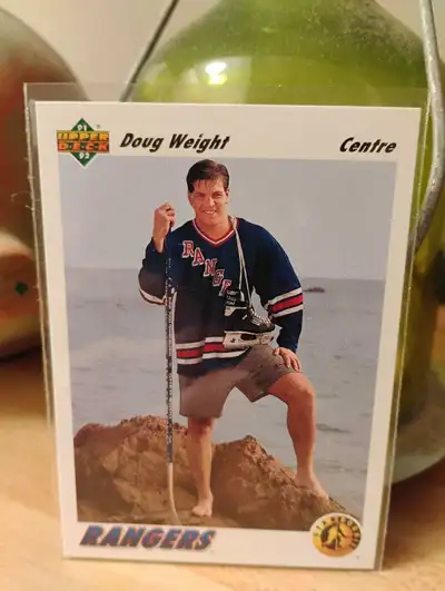 DOUG WEIGHT 1991 UPPER DECK FRENCH Rookie #444 MINT, View more