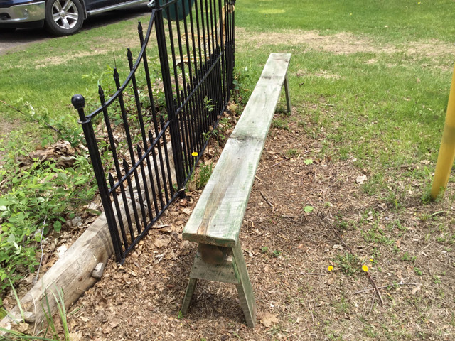 Long Rustic Wooden Bench $85 in Outdoor Décor in Trenton