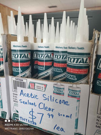 Clear Acetic Silicone Sealant 300ml