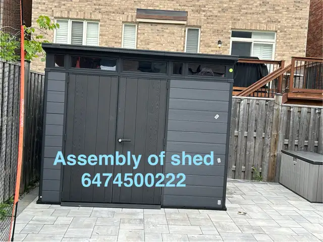 assembly of storage shed in Outdoor Tools & Storage in City of Toronto - Image 6