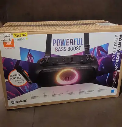 ☆NEW☆ JBL ON-THE-GO PARTY BOX ESSENTIAL BLUETOOTH SPEAKER, View more