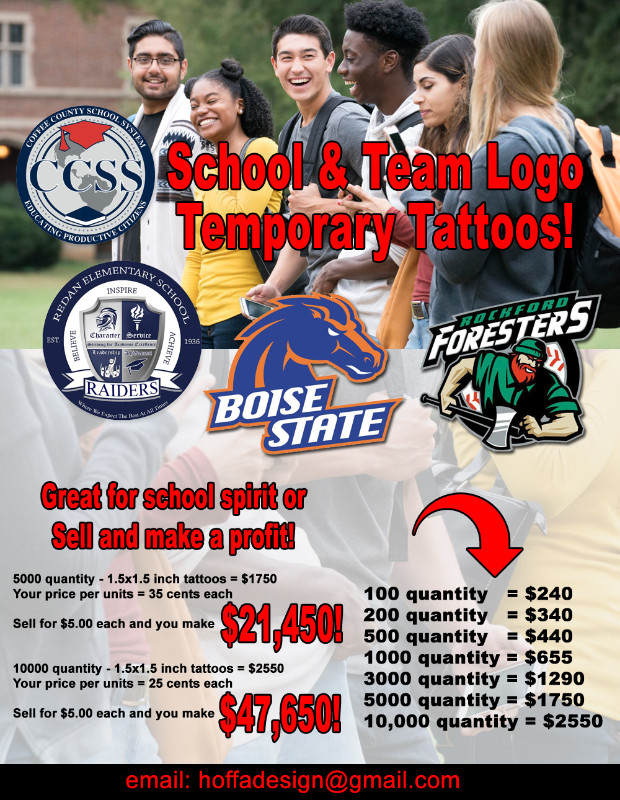 Canada Day & Custom Temporary Tattoos in Other in Saint John - Image 2