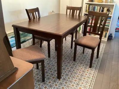 Solid wood dining set - $450, View more