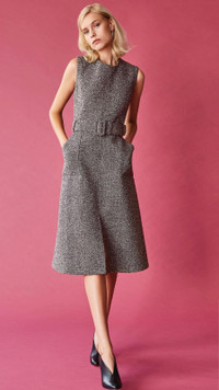 Robe Jordanne en tweed de laine - Editions de robes - wool dress