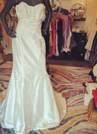 Silk Wedding Dress - Canadian designer