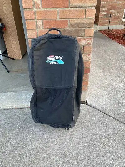 Coleman road trip grill case for $40 For more info: https://www.walmart.com/ip/Coleman-RoadTrip-Roll...