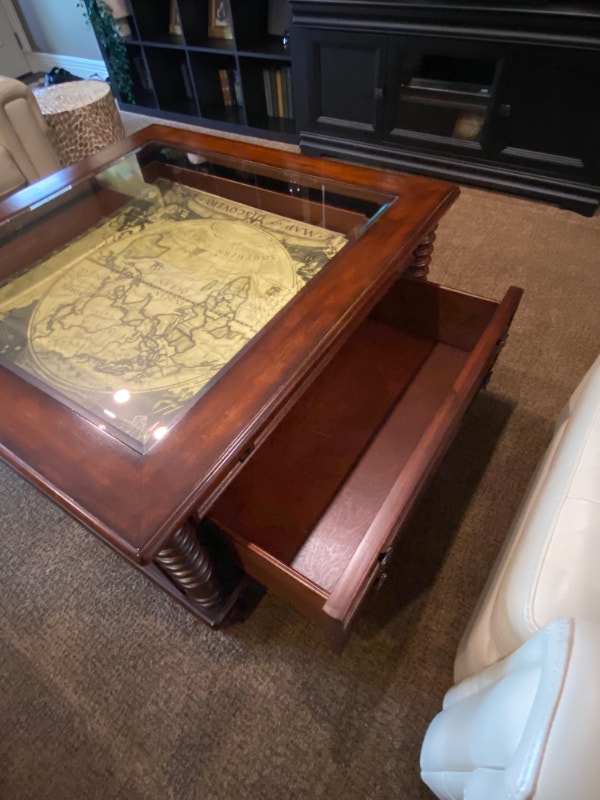 National Geographic Collection World Map Coffee & Side Tables Coffee