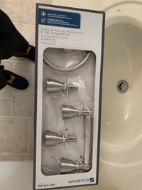 Glacier Bay Builders 3 Piece Bath Hardware Kit in Brushed Nickel