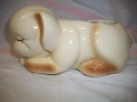 Vintage Puppy Planter