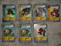 Lot of 7 Digimon Cards