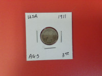 1911 USA       One Dime   Coin