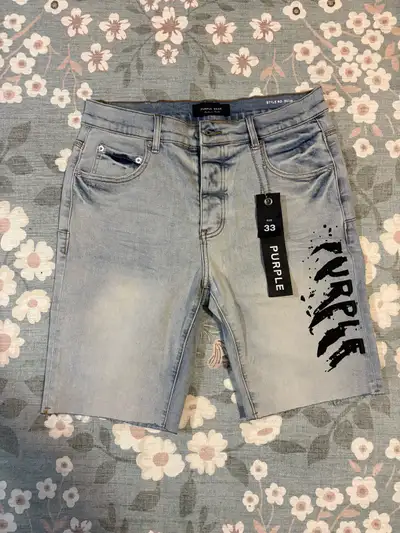* BEST OFFER * Purple Brand Denim Shorts (Black Tag) – Size 33, View more