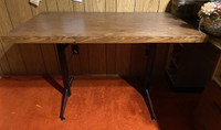 Two (2) Melamine Table(s) with Steel Base 30x48 and 36x36