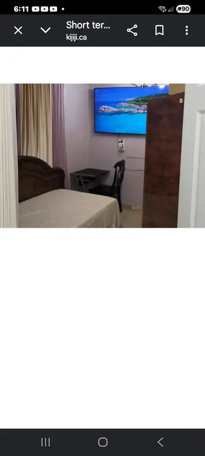 Short term room rental available in Edmonton Alberta for single person on daily or weekly basis. Onl...