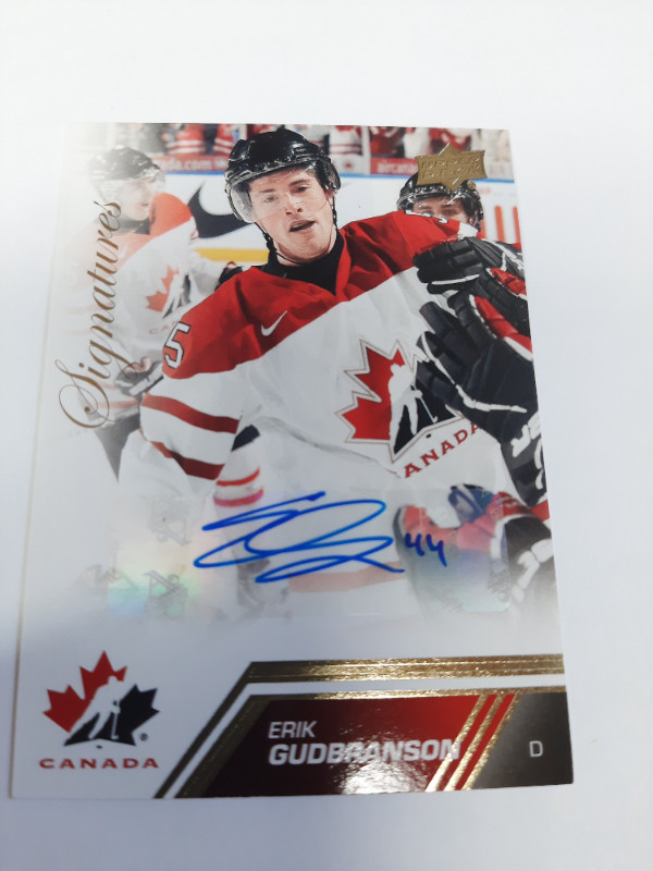 Erik Gudbranson 2013 Upper Deck Team Canada Gold Signatures #42 in Arts & Collectibles in Oakville / Halton Region