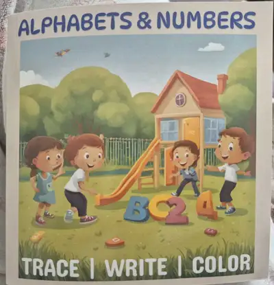 Learn to write Alphabets and numbers, View more