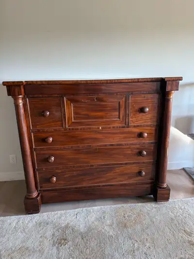 stunning antique mahogany dresser, View more