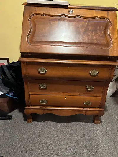 Antique Secretary Desk, View more