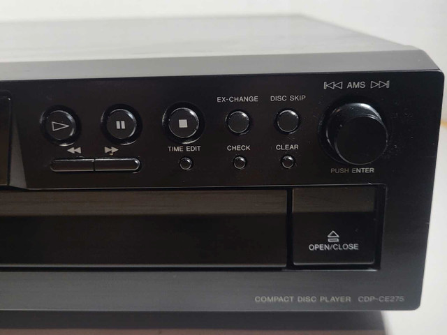 Sony CDP-CE275  5 Disc CD Player Changer Carousel W/Remote in General Electronics in Oshawa / Durham Region - Image 4