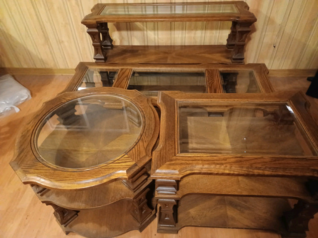  4 piece antique Coffee table set in Coffee Tables in Barrie