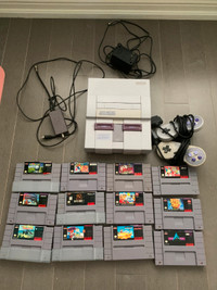 Super Nintendo with Games