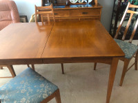 Dining Room Table and 4 Chairs . Made in Ontario .