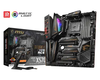 MSI MEG X570 ACE Motherboard AMD X570 DDR4 Socket AM4 ATX - Bran, View more