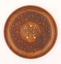 Beautiful Pakistan Dalbergia Wood Decorative plate