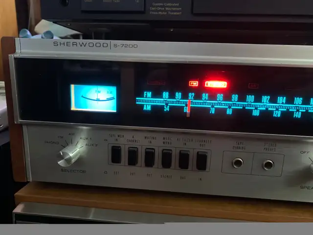 Vintage 70’s Rare Sherwood S-7200 Stereo Receiver-Made In Japan in Stereo Systems & Home Theatre in Markham / York Region - Image 6