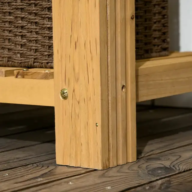 37.4" L x 19.3" W x 48" H Outdoor Potting Bench Table, Yellow in Patio & Garden Furniture in Markham / York Region - Image 9