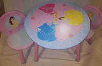 Children's Disney Princess table and chairs