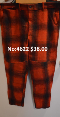 Pantalon à carreaux en laine XL vintage