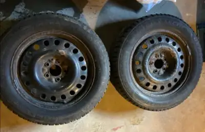 URGENT SALE ! I am selling a set of four General Altimax Arctic winter tires, size 215/60R17, mounte...