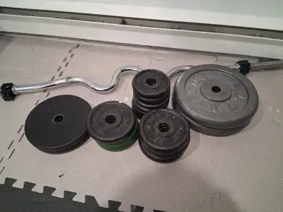 Weights and bar, View more