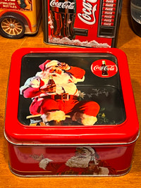 Coca-Cola TIN Christmas Santa Claus Coke Collectible 6"X6"