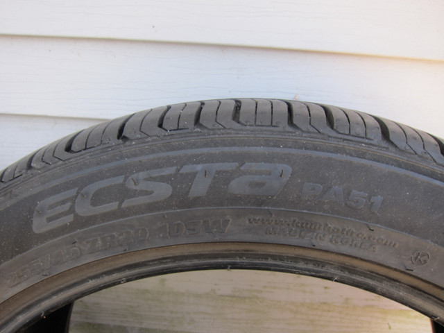 255/45/20, 2 pneus été - très bon état dans Pneus et jantes  à Ouest de l’Île - Image 4