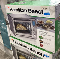 Hamilton beach air fryer toaster oven. | warranty included.