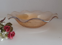 Depression glass, Floragold bowl