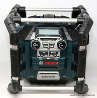 BOSCH PB360C-C BLUETOOTH JOB SITE RADIO (DAM. PWR BUTTON)