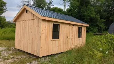 Custom made Amish cabins, bunkies, storage sheds, chicken coops, View more