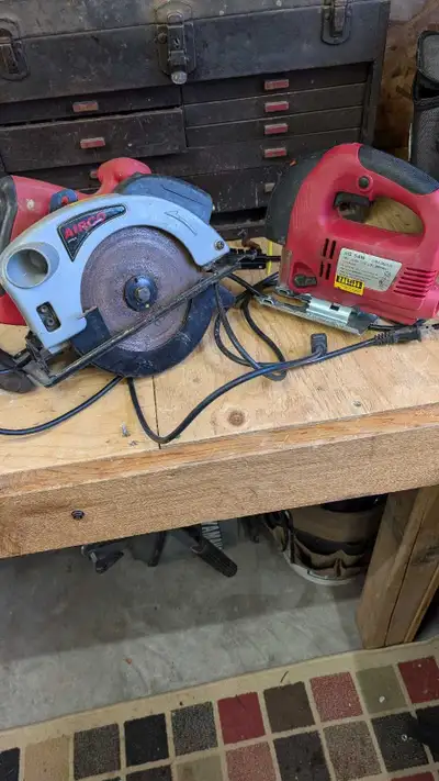 jig saw and circular saw, View more