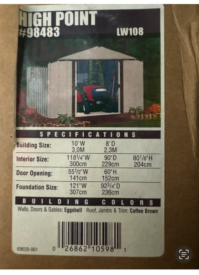 STORAGE SHED 10X8 in Outdoor Tools & Storage in Windsor Region - Image 2