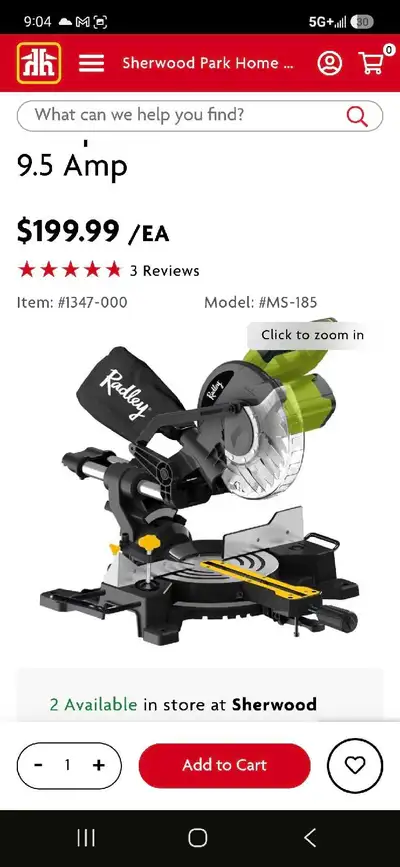 GREAT CONDITION excellent saw Laser guide It includes a sliding mechanism for wider cuts, a dust bag...