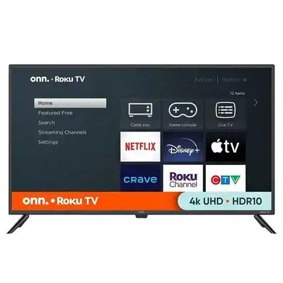 Onn 43" 4K UHD Roku Smart TV NO TAX SALE, View more
