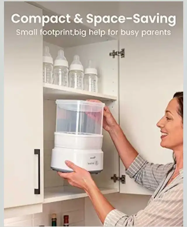 Bottle Sterilizer and Dryer, Compact Baby Bottle Sterilizer,.... in Feeding & High Chairs in Calgary - Image 9