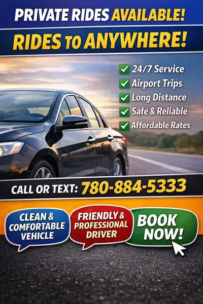  Private Rides – Anywhere • Anytime • 24/7, View more