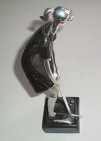 Contemporary Resin Womens Golf Trophy Figure